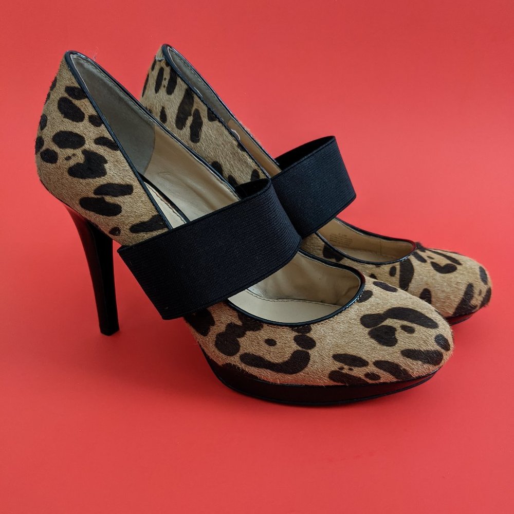 Gianni Bini Leopard Platform Heels Monica Size 8.5